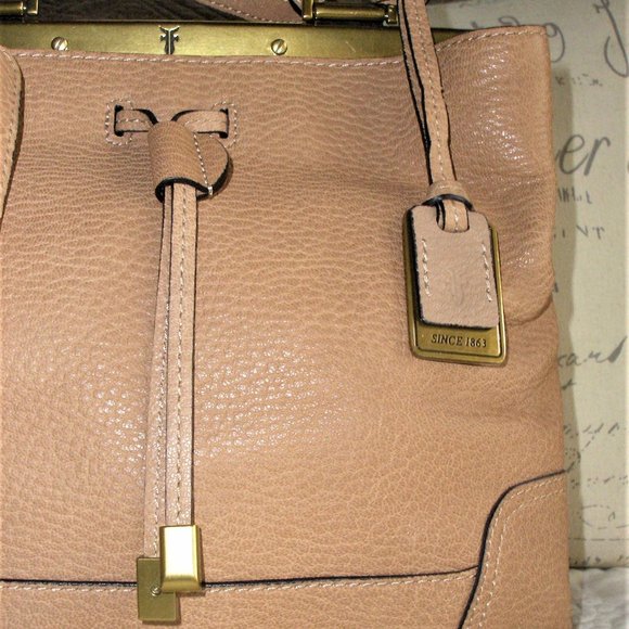 Frye Fay Small Frame Leather Satchel Crossbody - Picture 2 of 7
